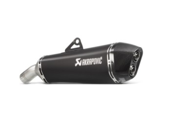 AKRAPOVIC Auspuff-Schalldämpfer Slip-On Titan/Carbon schwarz