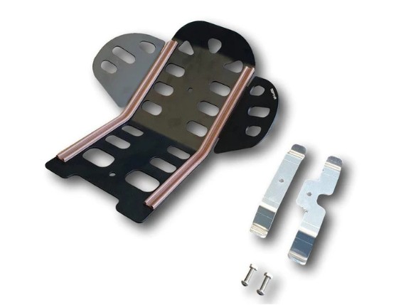 SEPTAR Motor-Skid-Plate mit Seitenschutz Aluminium schwarz Fantic Caballero 500