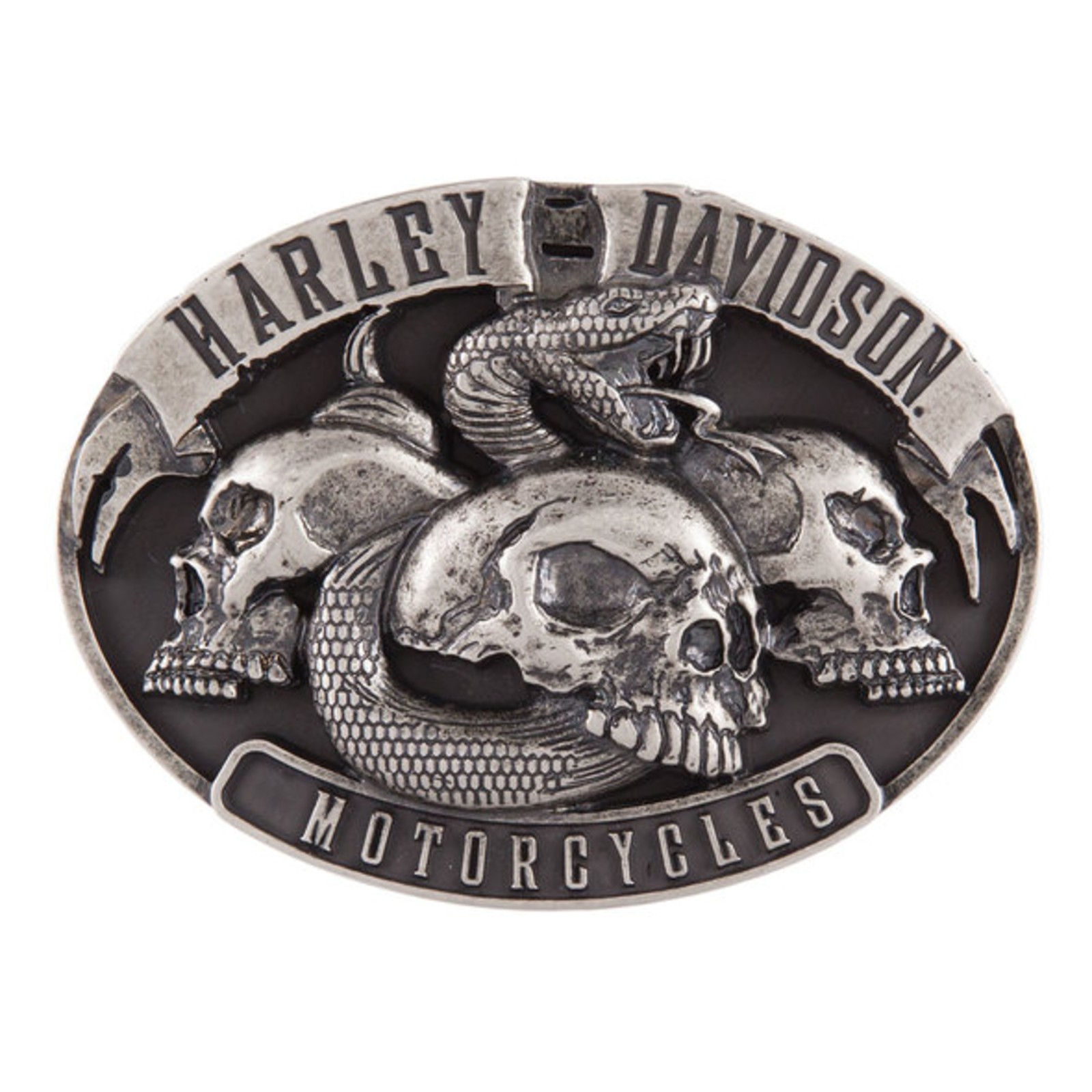 Harley-Davidson Fist Forward Buckle Gürtelschnalle Antique Nickel 