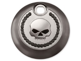 Schädel- & Ketten Kraftstofftank-Klappe - Rauchiges Chrom - 61100019