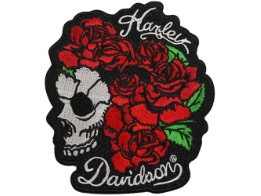 Aufnäher Rose Skull
