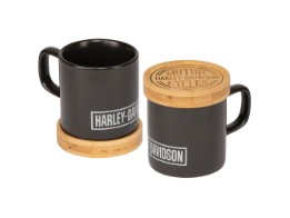 Keramiktasse Circle Logo 2er Set