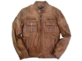 Lederjacke Fighter 4SR braun