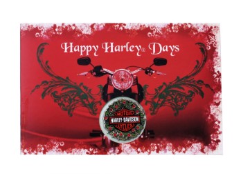 Happy Harley Days Holiday Card & Pin Set