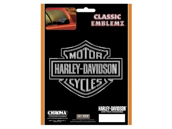 Classic Graphix Silver Bar & Shield Decal