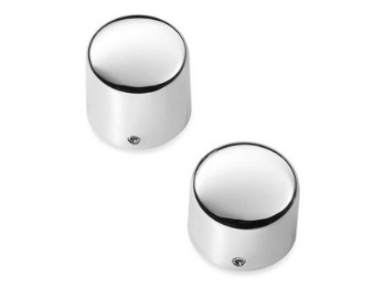 Hinterradmutterabdeckungen - Billet-Cut, verchromt 43132-08