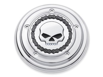 Schädel- & Ketten Luftfilterdeckel - Chrome