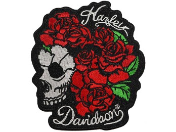 Aufnäher Rose Skull
