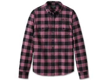 Bluse Flannel Rustic rot