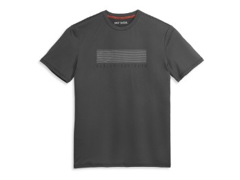 Performance-Shirt Block Bar & Shield Grau 