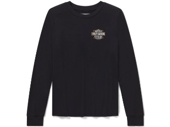 Langarmshirt Iron Rose Bling