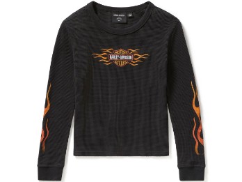 Langarmshirt Vintage Flames