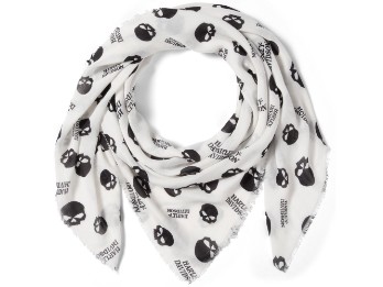 Schal Willie G Skull weiß