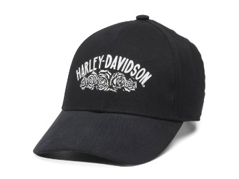 Cap Roses schwarz