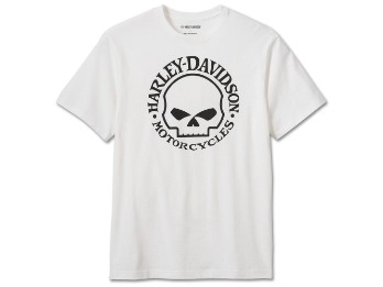 T-Shirt Willie G Skull weiß
