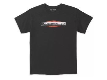 T-Shirt Stacked Logo schwarz