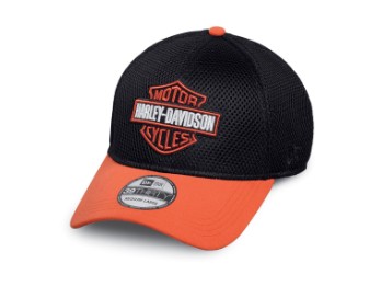 Cap Colorblock Bar & Shield Schwarz / Orange 