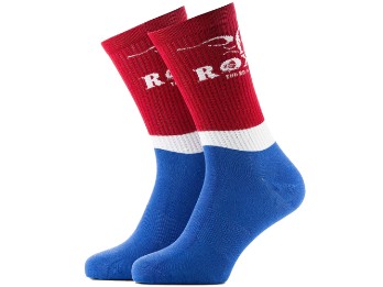 Socken Classic rot/blau