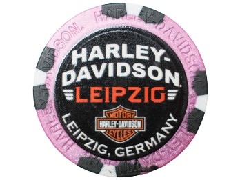 Pokerchip Leipzig Pink/Schwarz