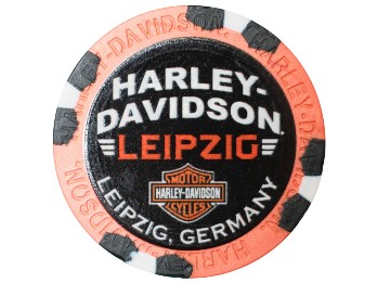 Pokerchip Leipzig Rot/Schwarz