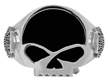 Ring Black Onyx Skull