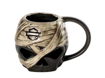 Keramiktasse Sculpted Skull