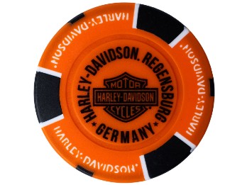 Pokerchip Regensburg Orange/Schwarz
