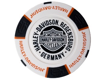 Pokerchip Regensburg Weiß/Schwarz