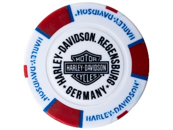 Pokerchip Regensburg Weiß/Rot