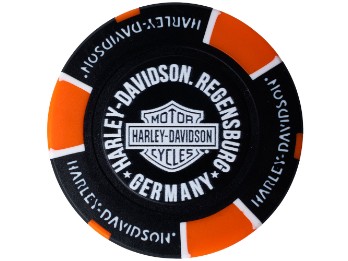 Pokerchip Regensburg Schwarz/Orange