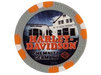 Pokerchip Chemnitz Grau/Orange