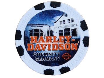 Pokerchip Chemnitz Weiß/Schwarz