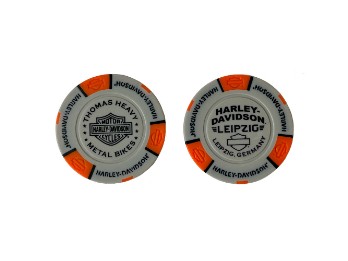 Pokerchip H-D Leipzig Grau/Orange