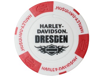 Pokerchip Dresden Weiß/Rot