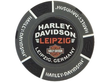 Pokerchip Leipzig Grau/Schwarz