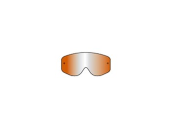 HUSTLE MX SINGLE LENS ORANGE CHROME AFC WORKS