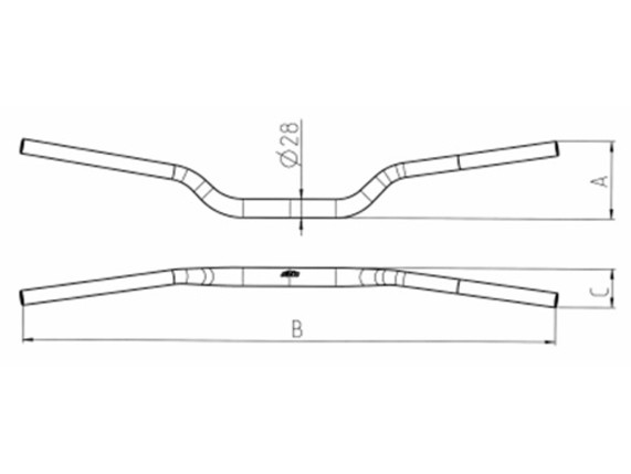 5480200130004, LENKER D=28MM SX/EXC ORANGE