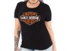 40290210-XS, B&S Orange on Black T-Shirt
