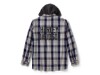 96209-26VM/000L, Shirt-Woven,Hooded,Drk blue/LT