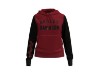 96408-23VW/000L, Hoodie-Knit,red Colorblock