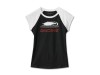 96482-24VW/000S, tee-Knit,Colorblock black/whit