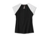 96482-24VW/000S, tee-Knit,Colorblock black/whit