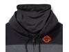 96716-25VM/000L, Hoodie-Knit,Dark grey/black CL