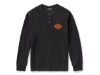 96798-25VM/000L, Henley-Knit,black