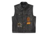 97031-24VM/000L, Vest-Leather,black