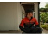 97437-25VM/000M, Jacket-Knit,black/orange Color