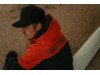 97437-25VM/000M, Jacket-Knit,black/orange Color