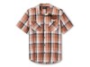 99257-25VM/000M, Shirt-Woven,orange/tan Plaid
