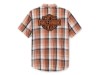 99257-25VM/000M, Shirt-Woven,orange/tan Plaid