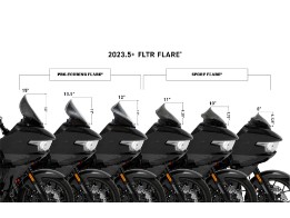 Flare™ Windschild 8"-10" Clear